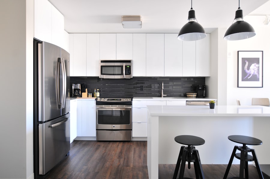 Kitchen counter overwhelmed with appliances, mail, fruit bowls, cooking oils, utensil holders and miscellaneous objects — the accumulated state that occurs without a counter occupancy protocol